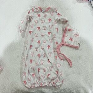 The Beaufort Bonnet Company Pink and White One Piece